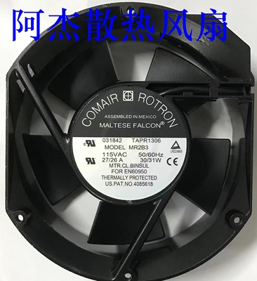 全新COMAIR ROTRON MODEL MA2B3QDN 115V 0.36A 17CM 170150