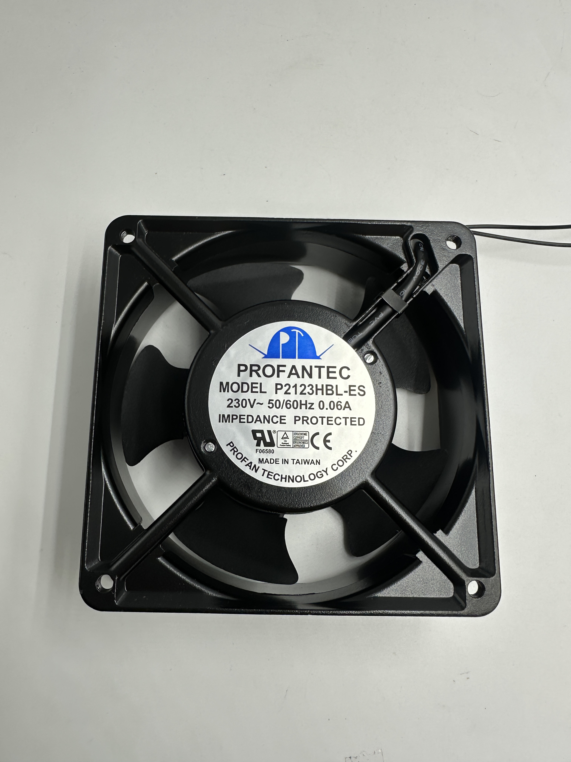 全新 PROFANTEC P2123HBL-ES 轴流风机12CM厘米12038散热风扇230V