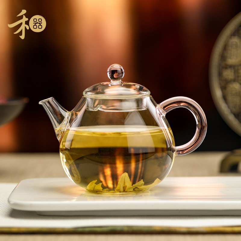 禾器泡茶壶祈玉壶高硼硅耐热玻璃小泡壶高档绿茶花茶家用茶壶茶具