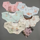 秋冬加大加厚双面抗菌防水婴幼儿口水巾宝宝围嘴围兜纯棉小围嘴