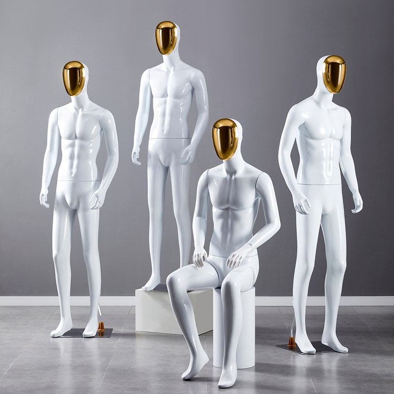 速发模特男道具人体全身假人塑料人台商场服装橱窗拍摄衣服展示架