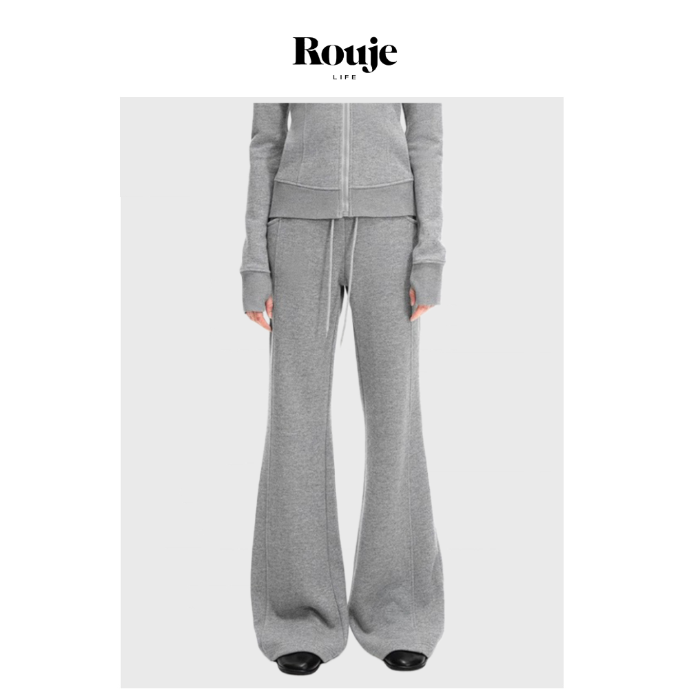 【现货】Rouje Life赵露思同款醋酸羊毛分割结构显瘦休闲运动套装