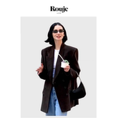 现货 Rouje Life灯芯绒西装 外套新款 小众设计感休闲西服上衣女