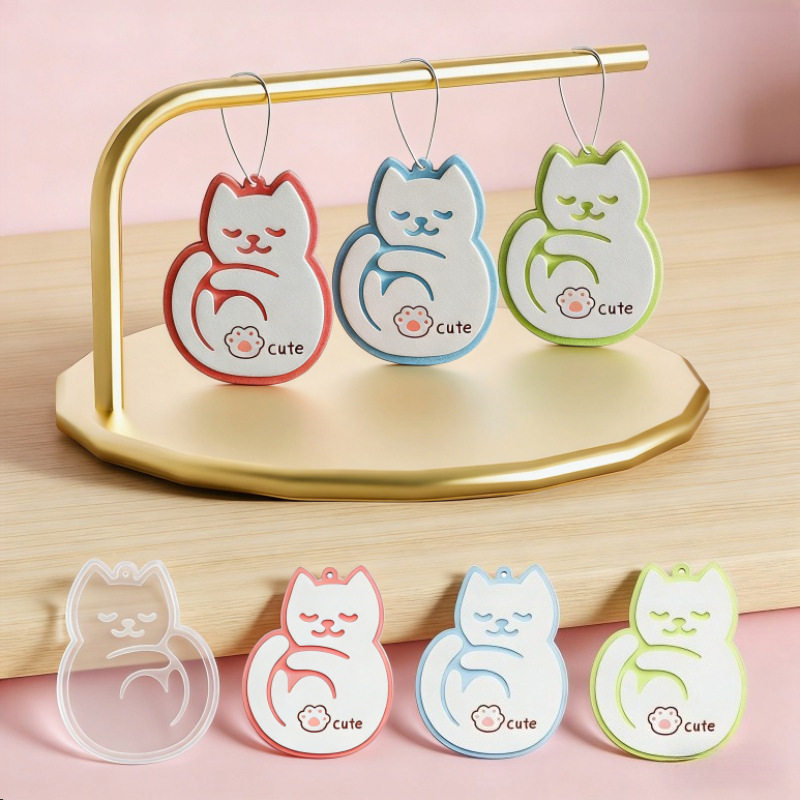 瞌睡猫挂牌滴胶模具手工diy猫猫