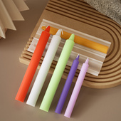 水晶滴胶diy光面常规大小长条圆形蜡烛杆硅胶模具香薰氛围蜡烛模