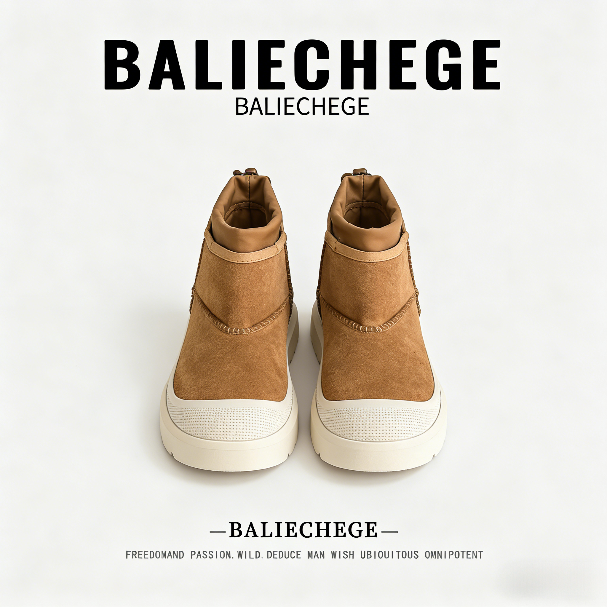 【法国BALIECHEGE专柜】棉内里2025年冬季短筒雪地靴时尚潮流户外