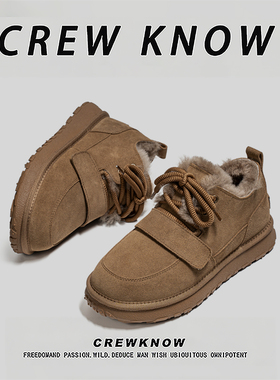 【法国CREW KNOW专柜】棉内里2025年冬季雪地靴户外休闲保暖鞋