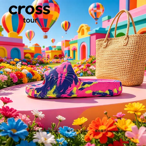 【庆祝欢乐】Cross tour网红ins潮外穿百搭软底鞋居家休闲凉拖鞋