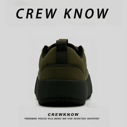 【法国CREW KNOW专柜】冬季棉内里短筒雪地靴男款时尚休闲保暖鞋