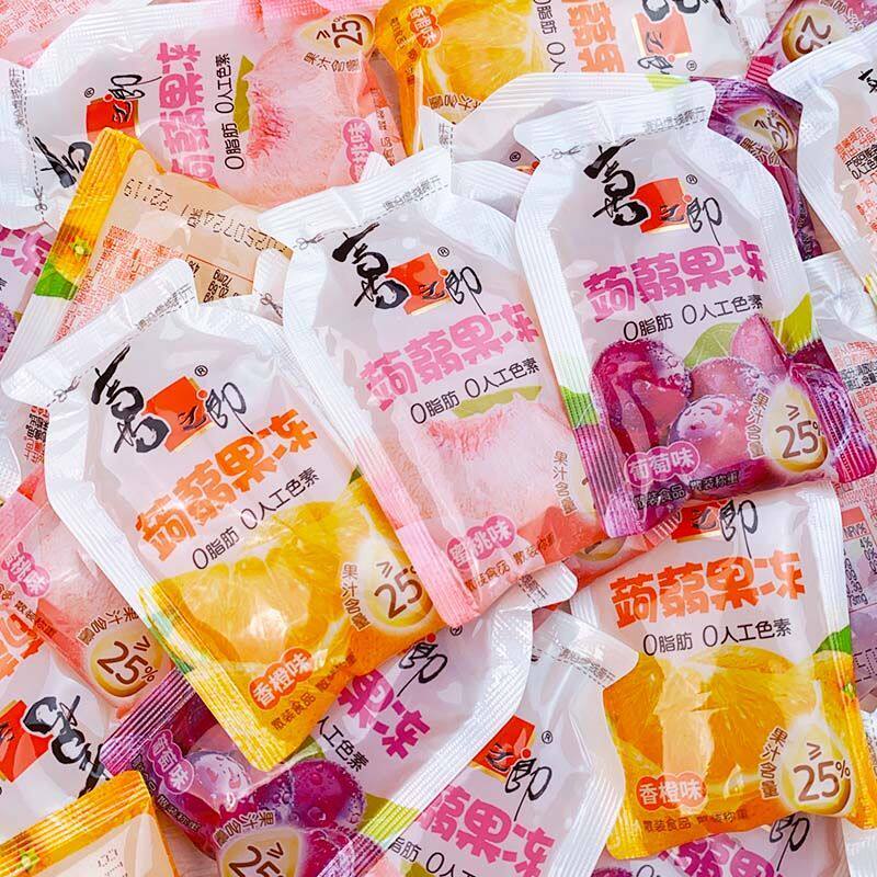 喜之郎果冻0脂肪蒟蒻果冻散装魔芋小包装儿童休闲解馋零食一整箱