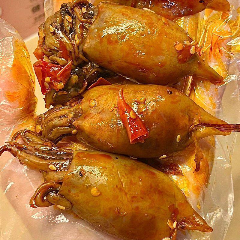 即食带籽鱿鱼仔香辣烧烤墨鱼仔小海鲜解馋大个办公室零食下酒菜
