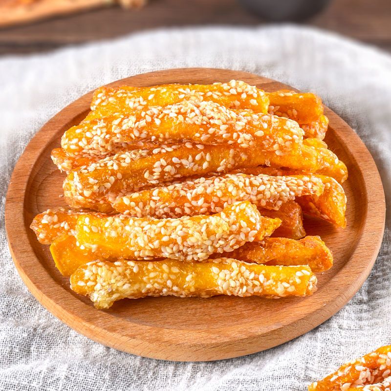 网红拔丝地瓜香酥红薯脆油炸番薯干连城特产休闲办公零食手抓包