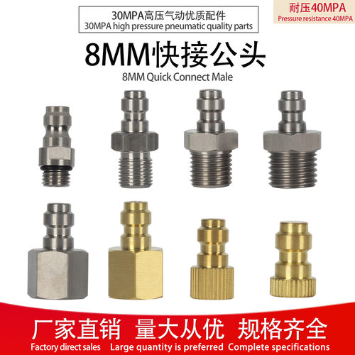 高压打气筒30MPA快速连接软管
