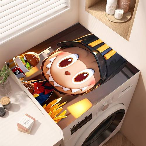 滚筒洗衣机盖垫台面保护垫卡通防晒防水防尘罩冰箱盖布床头柜垫子