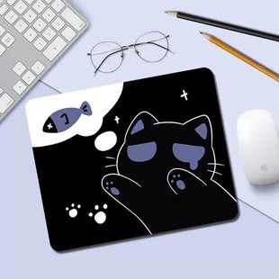 可爱猫咪鼠标垫卡通风男女生ins风电脑键盘垫护腕垫子鼠标垫