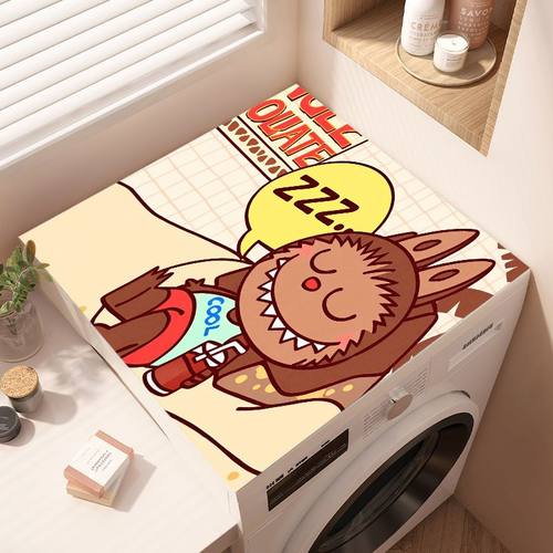 滚筒洗衣机盖垫台面保护垫卡通防晒防水防尘罩冰箱盖布床头柜垫子