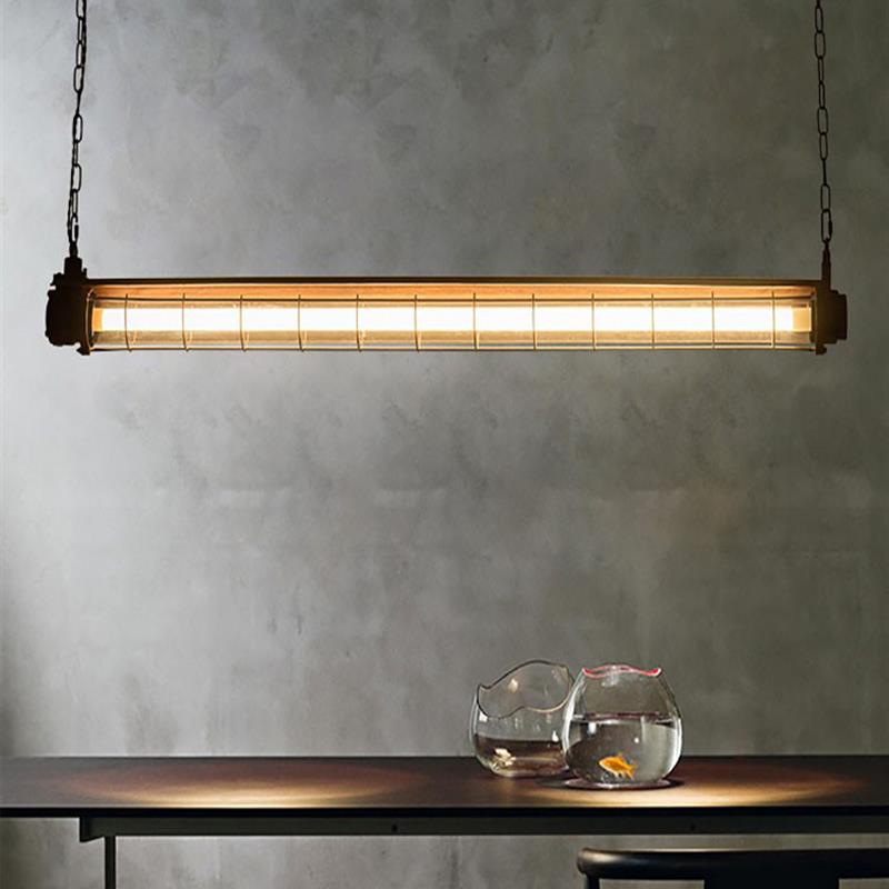 优选覆古工业风餐厅吊灯美式个性咖啡馆服装店吧台柜台办公室长条