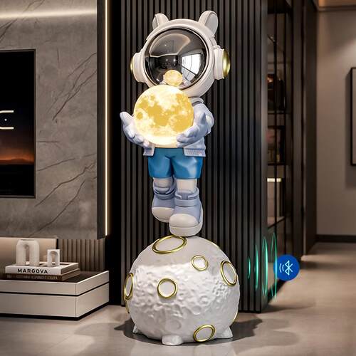 优选宇航员太空人客厅电视柜沙发旁大型落地摆件网红轻奢装饰品灯