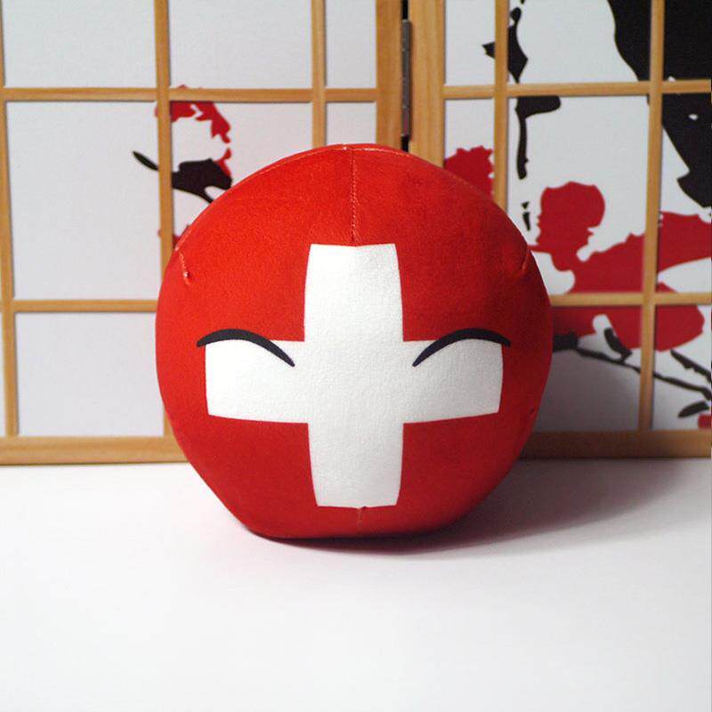 波兰球公仔苏联跳跳球中国团子抱枕二次元动漫周边沙发靠垫可爱