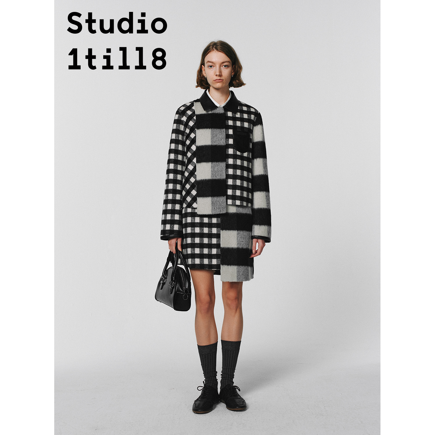 Studio1till8双面呢外套半裙