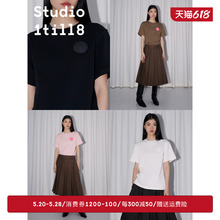 中性按钮T恤 Studio1till8｜五色水柔棉宽松百搭基础款