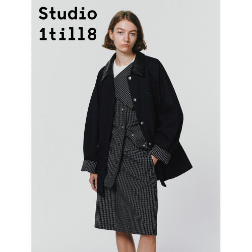 Studio1till8皮领工装外套