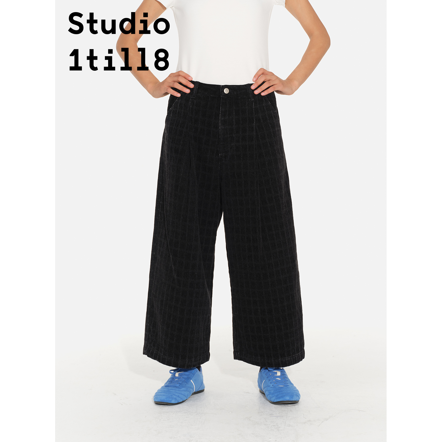 Studio1till8华夫格纹九分裤