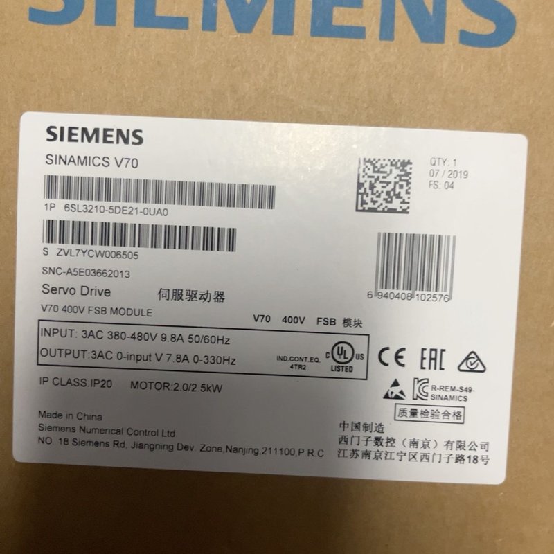 议价伺服驱动器6SL32106SL3210-5BE31-5UV06SL3210-5BE32-2UV0