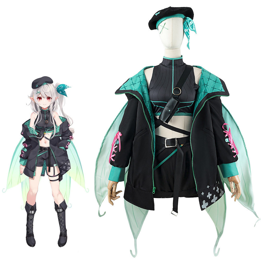 彩虹社Vtuber Pomu Rainpuff二次元cos女装动漫服装套装CG1534WL