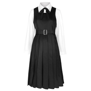 三鹰朝cosplay服装 电锯人2链锯人黑色制服百褶裙 战争恶魔COS服