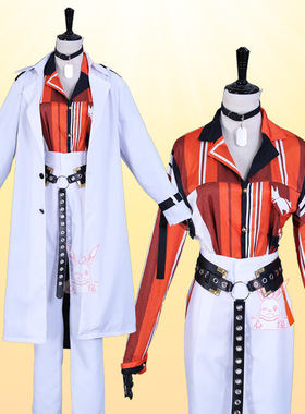 虚拟主播 彩虹社cos服vtuber Mysta Rias 狐狸狗cosplay 套装帽子