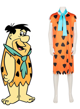 动画摩登原始人cos服万圣节扮演服the Flinstones费雷德cosplay服