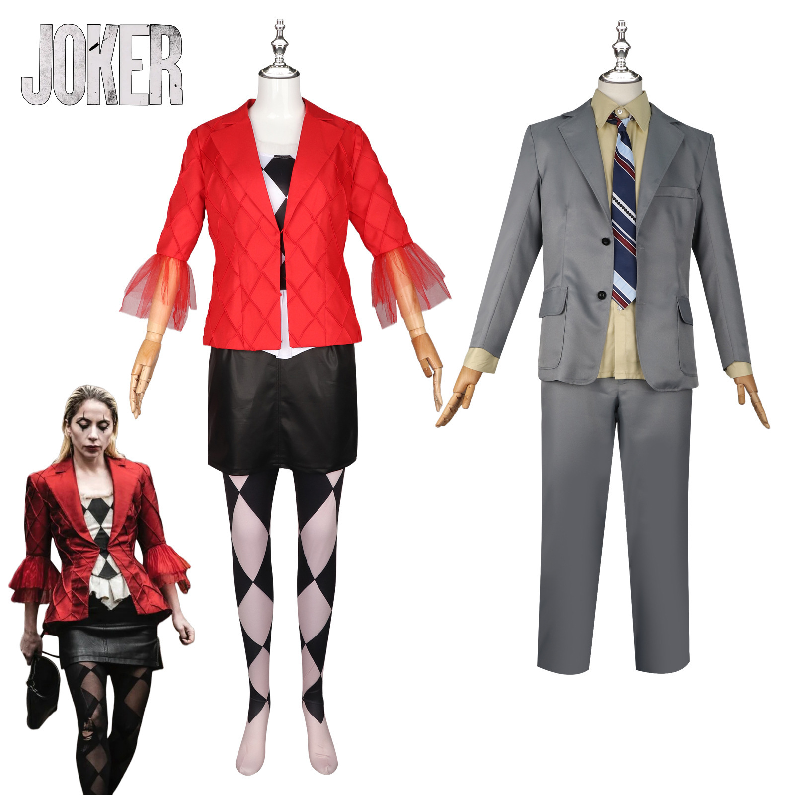 小丑女cos服小丑女2哈莉·奎茵游戏同款万圣节cosplay动漫装扮服