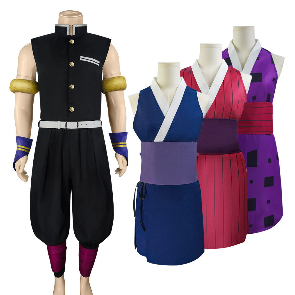 鬼灭之刃cosplay服装 鬼杀队服音柱宇髄天元须磨 雏鹤 牧绪cos服