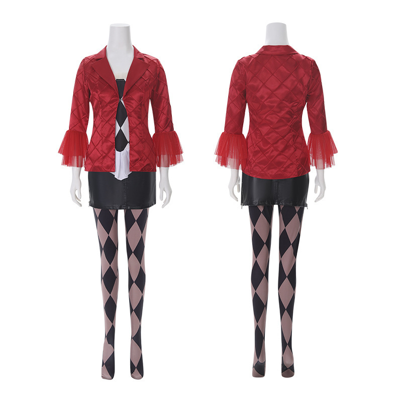 小丑2 ladygaga小丑女哈莉奎因cos服 小丑2 cosplay万圣节表演服