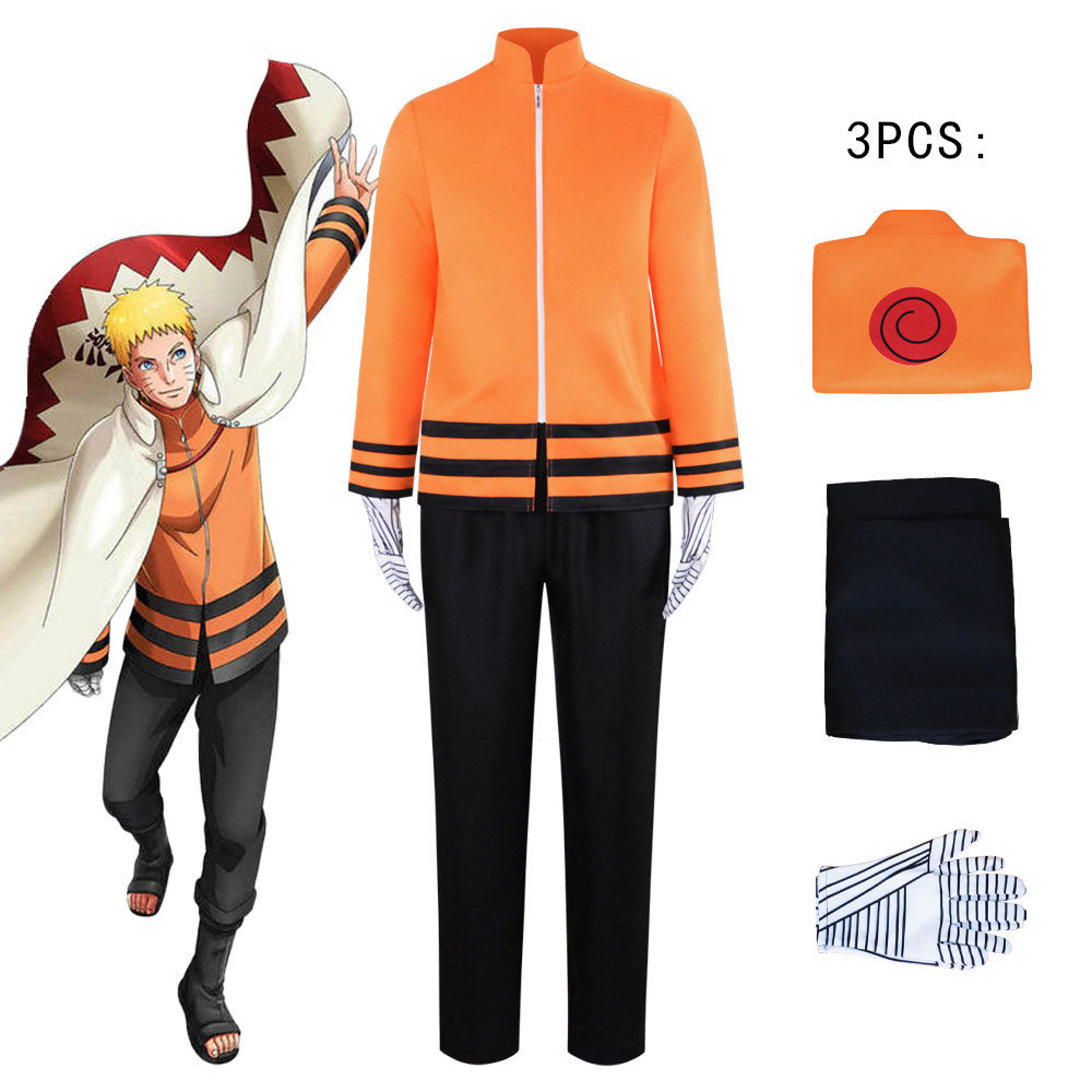七代目漩涡鸣人cos服 动漫忍者博人传cosplay服装表演服工厂现货