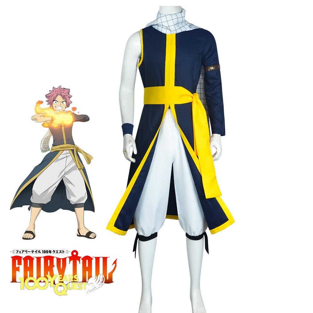 妖精的尾巴百年任务cos服纳兹·多拉格尼尔cosplay服装火王纳兹