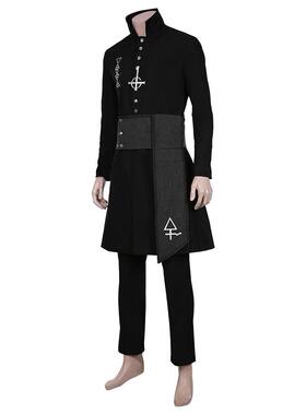 乐队无名食尸鬼cosplay角色扮演服装黑色外套万圣节乐队无名食尸