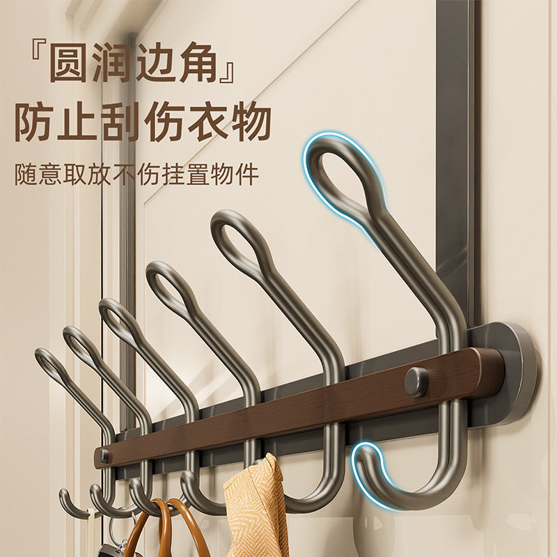门后挂衣钩铁艺门上双排