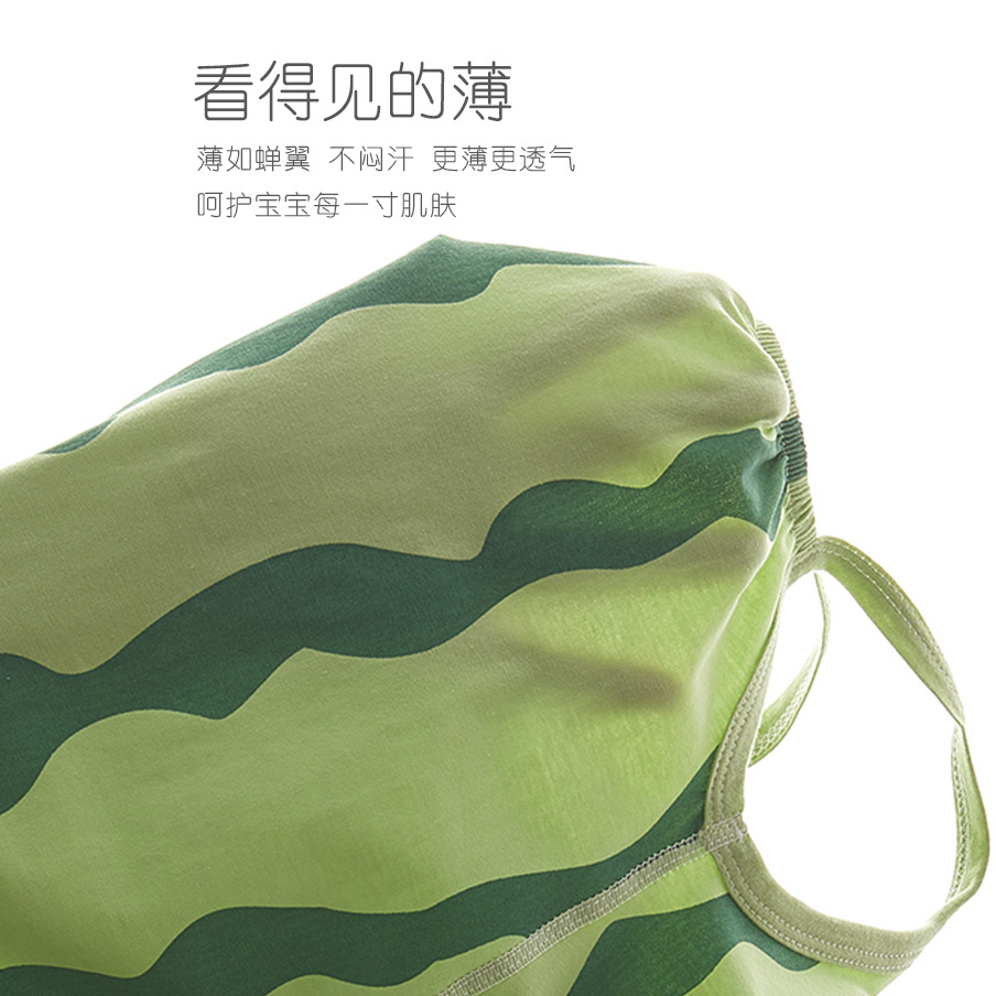 婴儿夏季连体衣宝宝薄款包屁衣新生儿吊带哈衣男女宝宝背心外出服