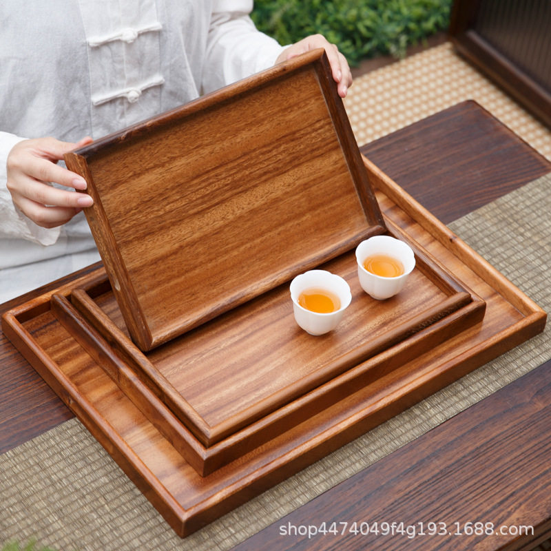 胡桃木茶奉托盘木质水果