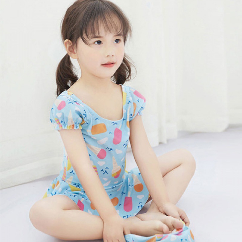2024新款2女孩儿童泳衣3女童宝宝4婴幼儿5连体平角裤6游泳衣