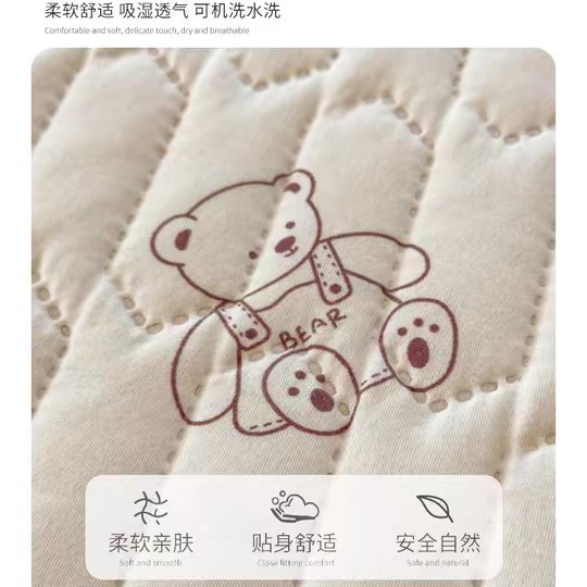 全包裹夹棉床笠卡通印花
