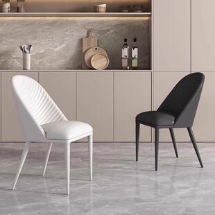 意式极简餐椅家用轻奢餐桌椅子凳子靠背2024新款家用出租房椅子