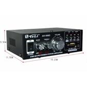 迷你小功放机 带收音 家用220V12伏车载USB插卡2.0音频功率放大器