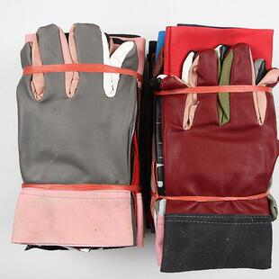 皮革手套电焊机械修理建筑加厚搬运短款 耐磨耐油工作男劳保防护批