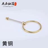 复古门把手 饰圆形黄铜老式 中式 大门拉手仿古铜门环黄铜配件木门装