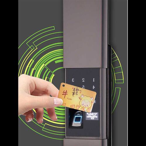 顾太滑盖指纹锁密码锁智能锁电子锁铜门指纹锁通用家用防盗门木门