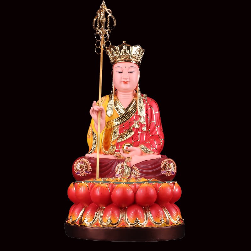 地藏王佛像 树脂工艺品佛具用品佛堂供奉南无大愿地藏王菩萨摆件