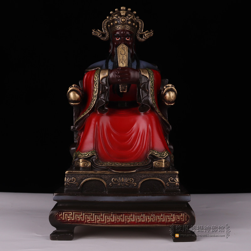 广济龙王菩萨像 五爷龙五爷财神爷 祥狮正品纯铜神像摆件包邮